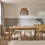 Drio 4 - 10 Seater Oak Dining Table - Natural | Expandable Family Dining
