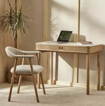 Lex Console Desk Natural | Home Office Workstation Desk Table
