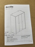 Seville 3 Door Wardrobe - Oak Effect (B Grade)