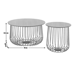 Habitat Wire Frame Bird Cage Coffee and Side Tables