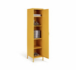 Tall 1 Door 4 Shelf Locker - Mustard | Vibrant Color Accent