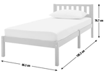 Habitat Ronnie Single Bed Frame - Duck Egg Blue