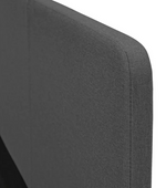 Kristopher Double Fabric Bed Frame Charcoal | Modern Bedroom Furniture Bedstead