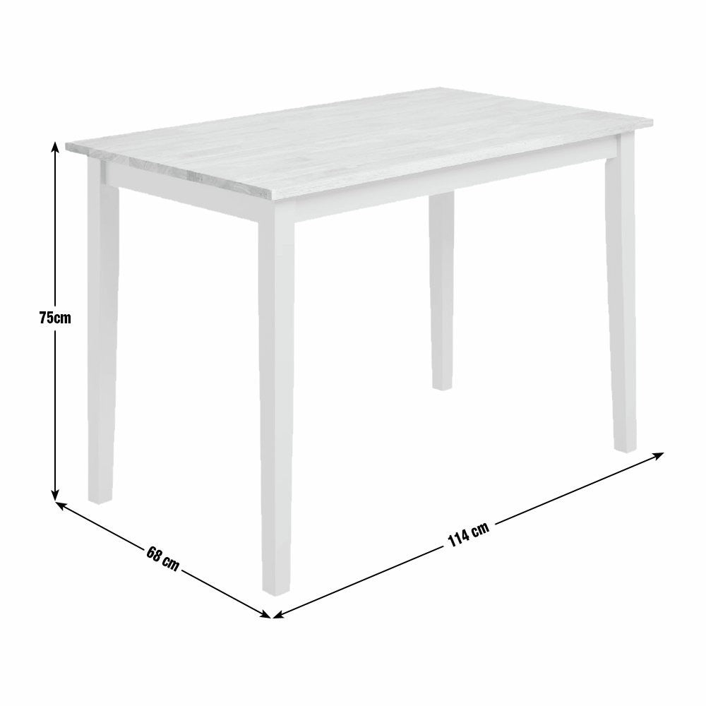 Home Chicago Wooden 4 Seater Dining Table - Grey | Stylish Kitchen Setting