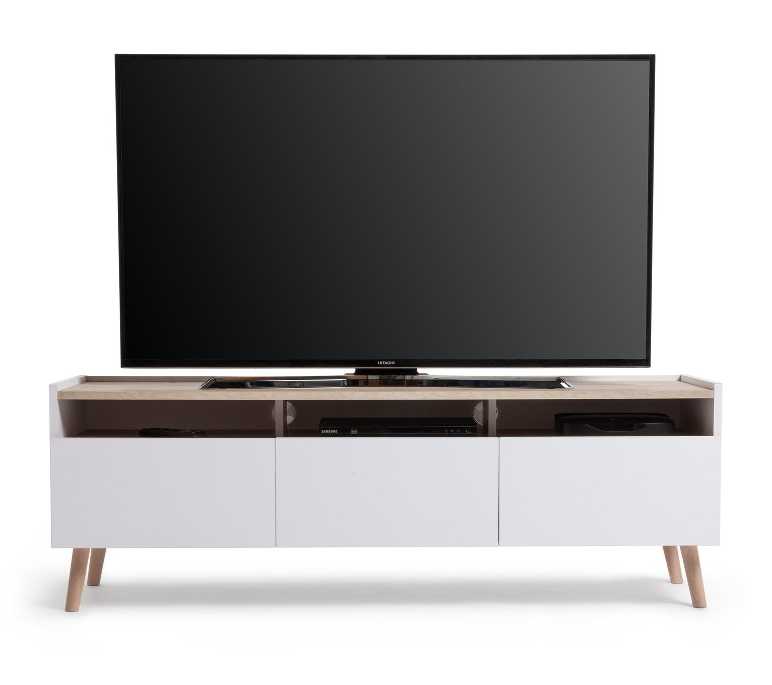 Skandi 3 Drawer TV Unit - White