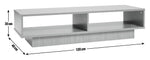 Habitat Home Cubes Large TV Unit Black | Modern Media Stand Living Entertainment