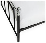 Yani Single Metal Bed Frame - Black | Kids Bedroom Furniture Guest Sleep Frame