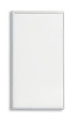 3mm Framed Bath Screen White | Toughened Glass Shower Panel Bath Screen