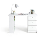 Malibu 3 Drawer Office Desk - White ( B Grade )
