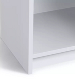 Maine Narrow 6 Shelf Bookcase - Shelving Storage Unit Display Cabinet - White