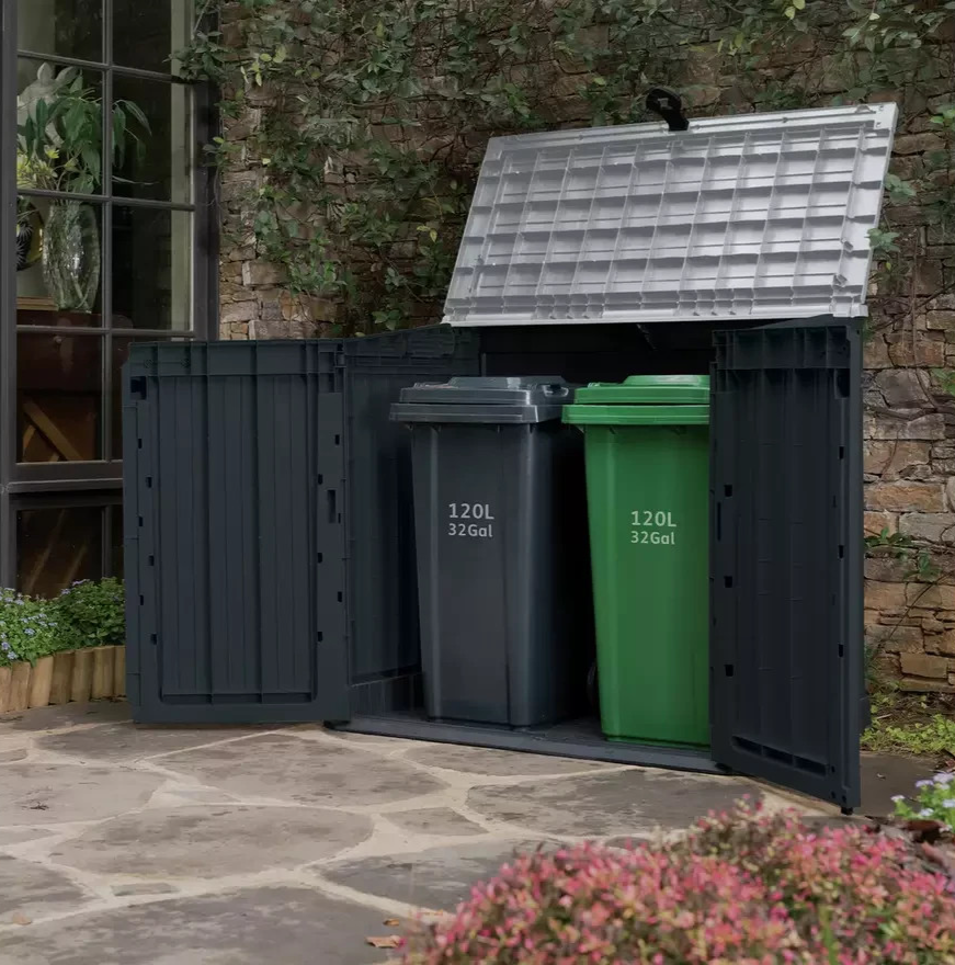 Keter Store It Out Midi 880L Garden Storage Dark Grey | Outdoor Garden Storage B