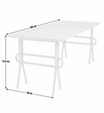 Ballon Metal 4-6 Seater Dining Table Red | Modern Kitchen Dining Furniture