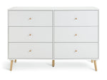 Habitat Otto 3+3 Drawer Chest - White ( B Grade 56501- 56495 )