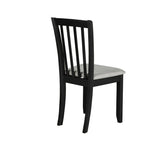 Banbury Pair of Solid Wood Dining Chairs - Black | Modern Mealtime Seating