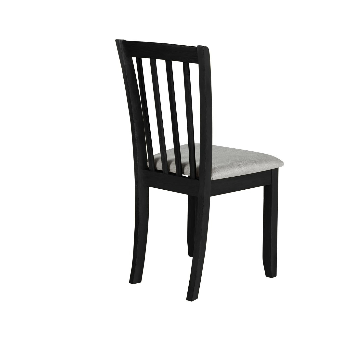 Banbury Pair of Solid Wood Dining Chairs - Black | Modern Mealtime Seating