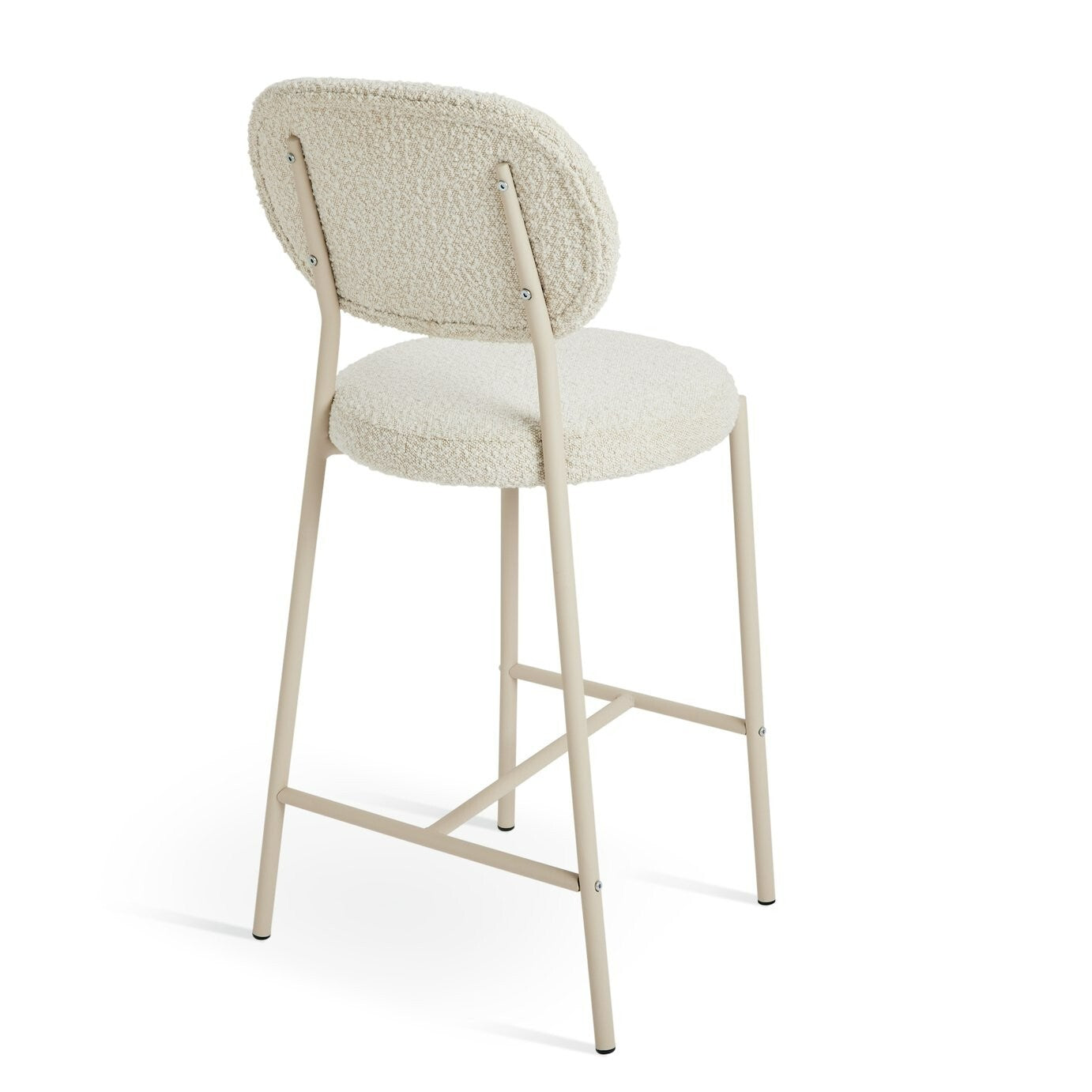 Habitat Orson Boucle Counter Bar Stool - White