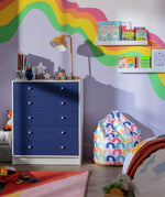Kids Malibu 4+2 Chest of Drawers - Blue & White