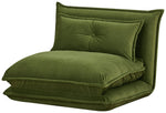 Lottie Fabric Chair Bed - Moss Green