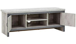 GFW Boston 2 Door TV Unit - Grey
