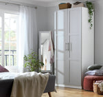 Habitat Munich Panelled 2 Door Wardrobe - Grey