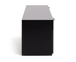 Home Hayward 2 Drawer TV Unit Black | Living Room Entertainment Stand Cabinet