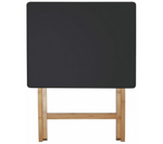 Habitat Drew Folding Bamboo 2 Seater Table - Black | Compact Outdoor Indoor