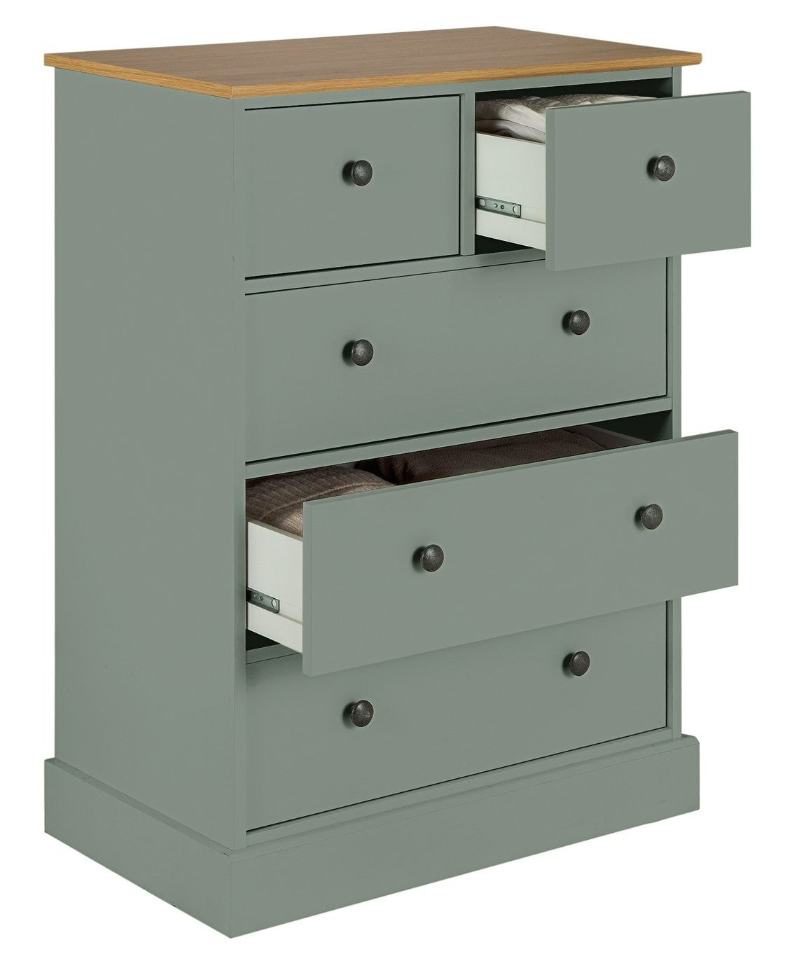 Home Kensington 5 Drawer Chest - Sage Green | Organized Clothing Space