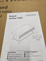 Roland Coffee Table - Cream (B GRADE)