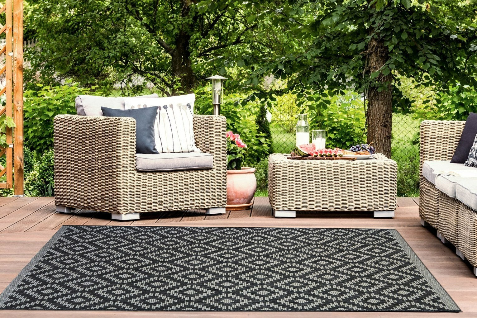Homemaker Genesis Grey Indoor Outdoor Rug - 200X290