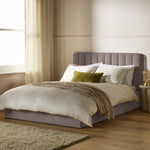 Home Pandora Kingsize End Lift Ottoman Bed - Taupe | Cozy Bedroom Atmosphere
