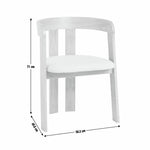 Janie Solid Wood Dining Chair - Oak | Ergonomic Comfortable Sitting Experience