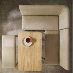 Home Conny Corner Dining Set Natural | Space Saving Kitchen Dining Furniture Set