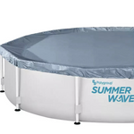 Summer Waves 12ft Round Frame Family Pool - 6056L | Outdoor Inflatable Pool