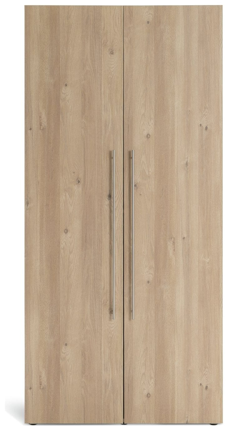 Atlas 2 Door Wardrobe - Oak | Contemporary Interior Style