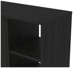 GFW Bideford 2 Door Shoe Storage Cabinet - Black | Footwear Storage Solution