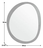 Mango Wood Irregular Wall Mirror - 120x100cm