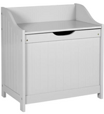 60 Litre Monks Bench Style Laundry Box - Grey