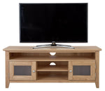 Home Islington 2 Door Oak TV Unit - Natural | Organized Media Space