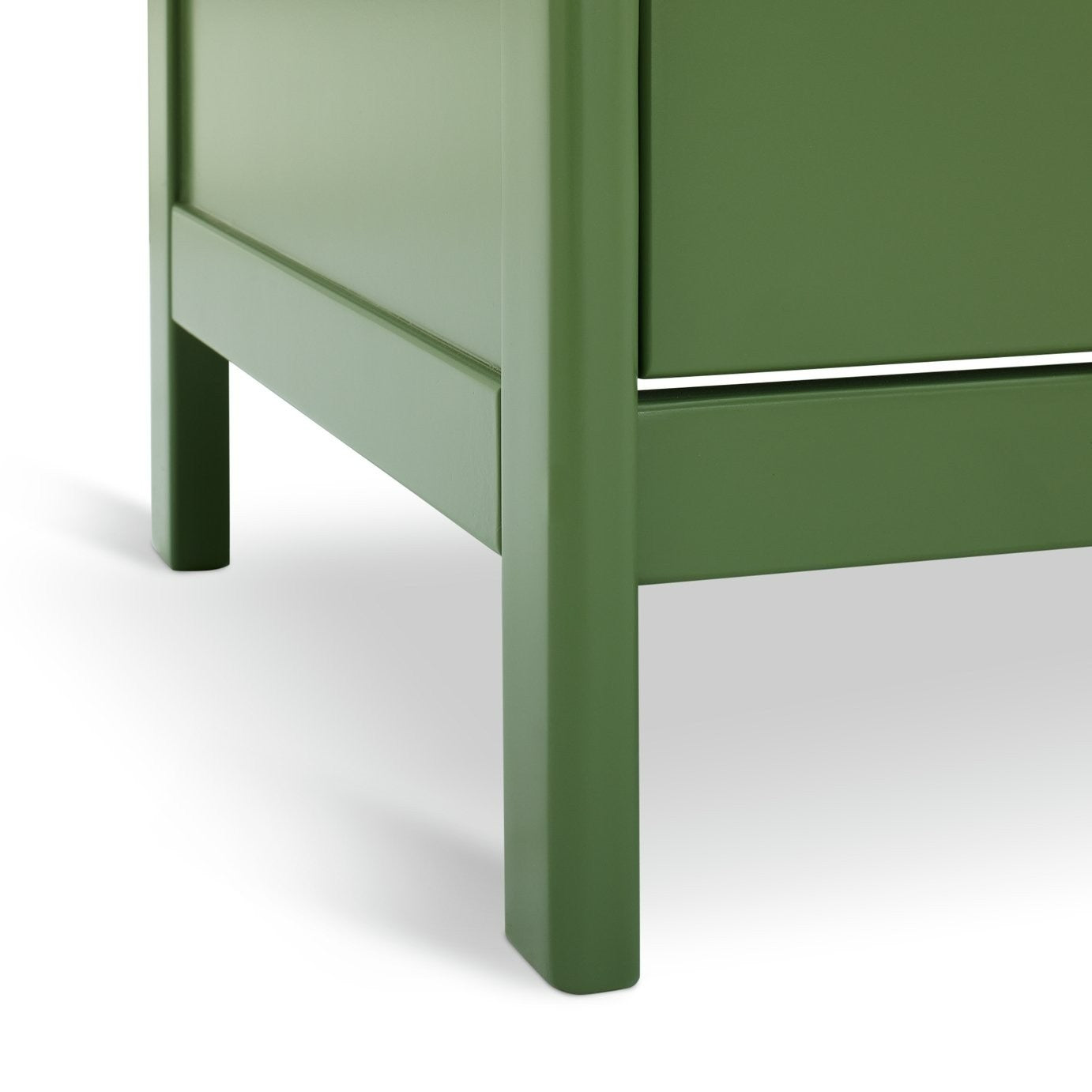 Bronte 2 Drawer Bedside Table - Green | Bedroom furniture