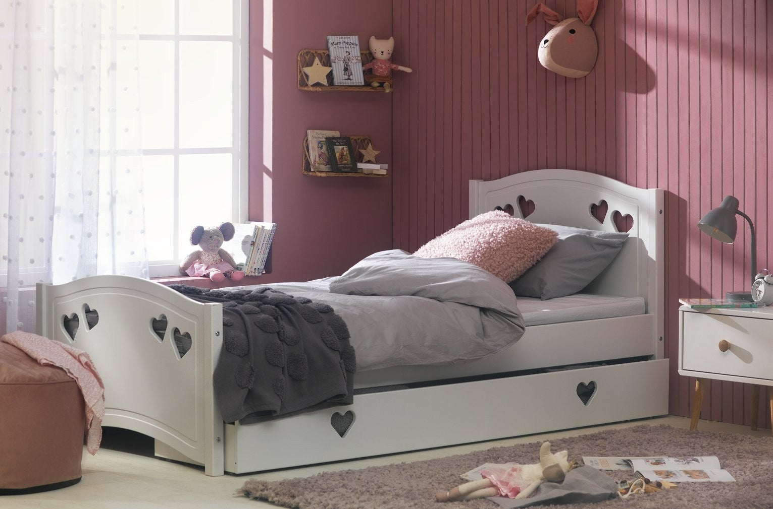 Mia Single Bed With Drawer White | Space Saving Sleep Solution