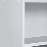 Maine 6 Shelf Bookcase - Shelving Storage Unit Display Cabinet - White