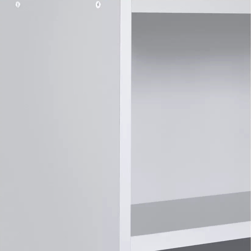 Maine 6 Shelf Bookcase - Shelving Storage Unit Display Cabinet - White