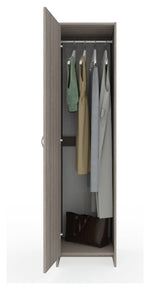 Seville 1 Door Wardrobe - Grey & Oak