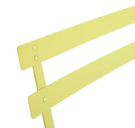 Eve 2 Seater Folding Metal Garden Bistro Set Yellow | Outdoor Patio Set