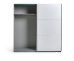 Holsted 200cm Sliding Wardrobe - White | Refined Bedroom Atmosphere