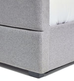 Home Costa Fabric Double Ottoman Bed Frame - Grey (S)