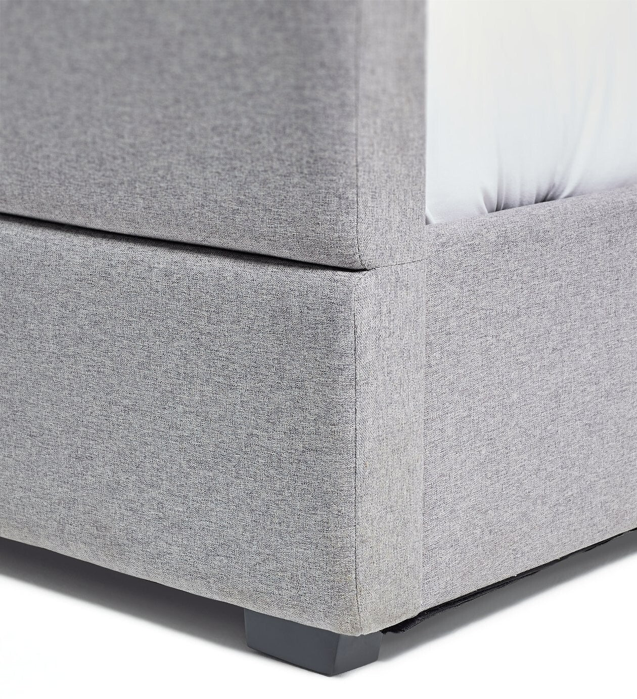 Home Costa Fabric Double Ottoman Bed Frame - Grey (S)
