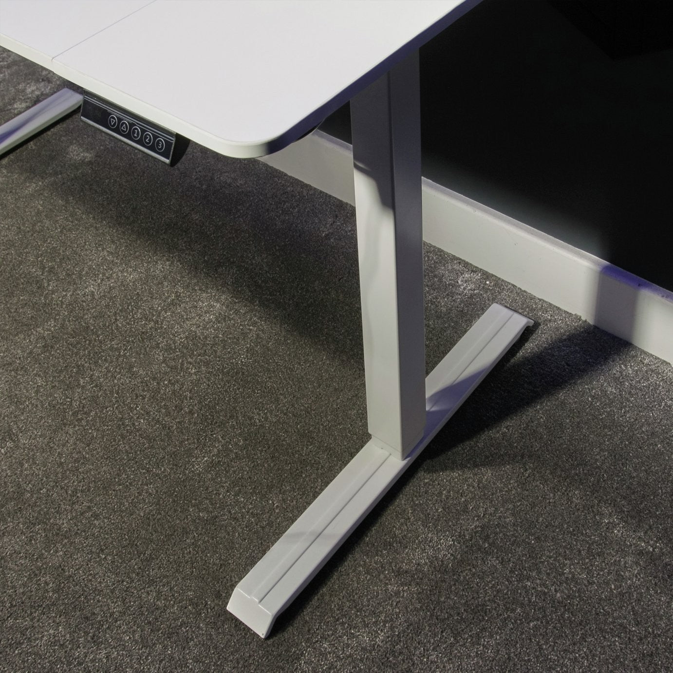 X Rocker Ascend Electric Height Adjustable Gaming Desk-White |Streamer Workspace
