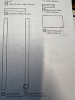Habitat Ladder Office Desk - White ( B Grade 34056 )