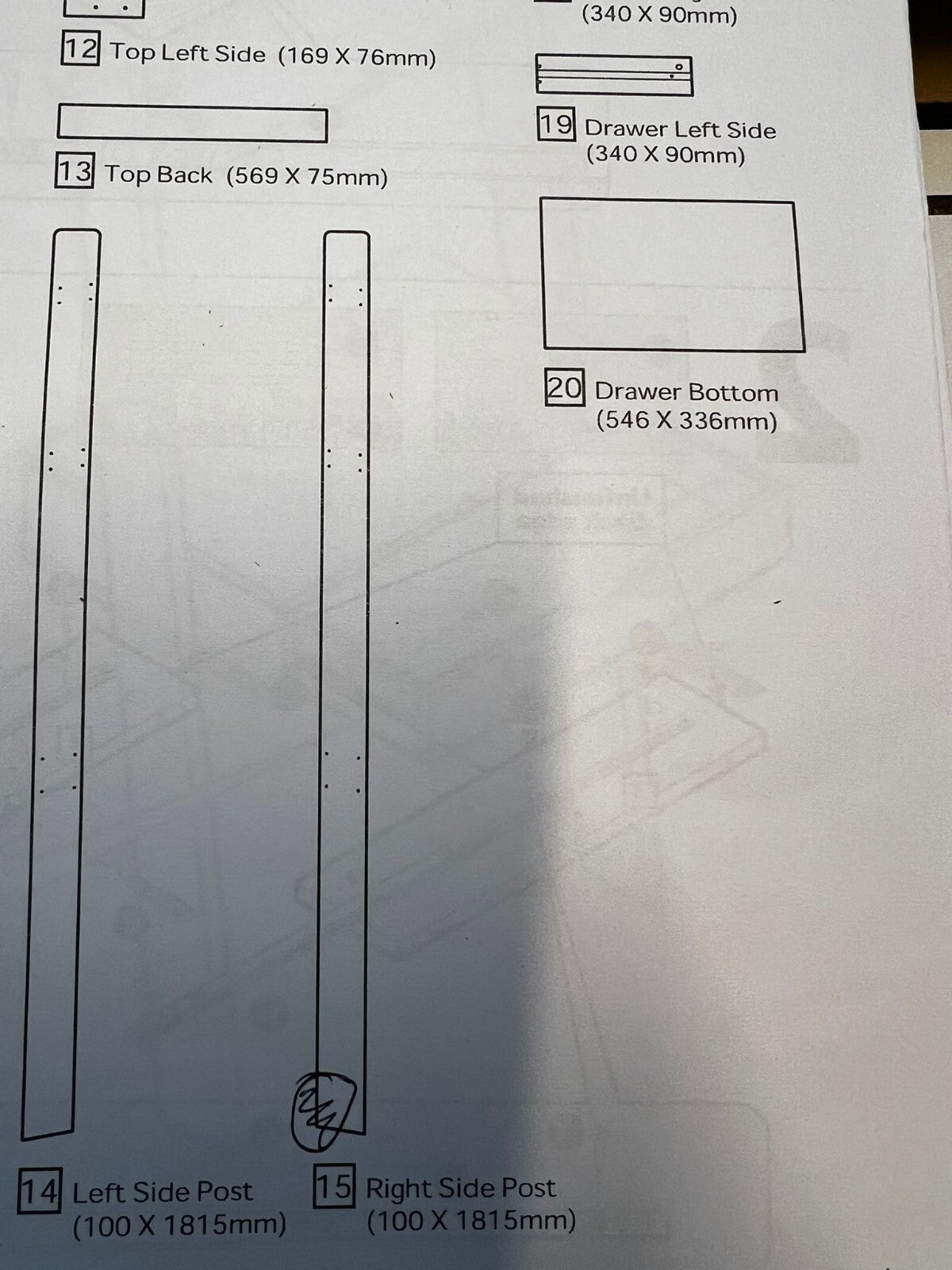 Habitat Ladder Office Desk - White ( B Grade 34056 )